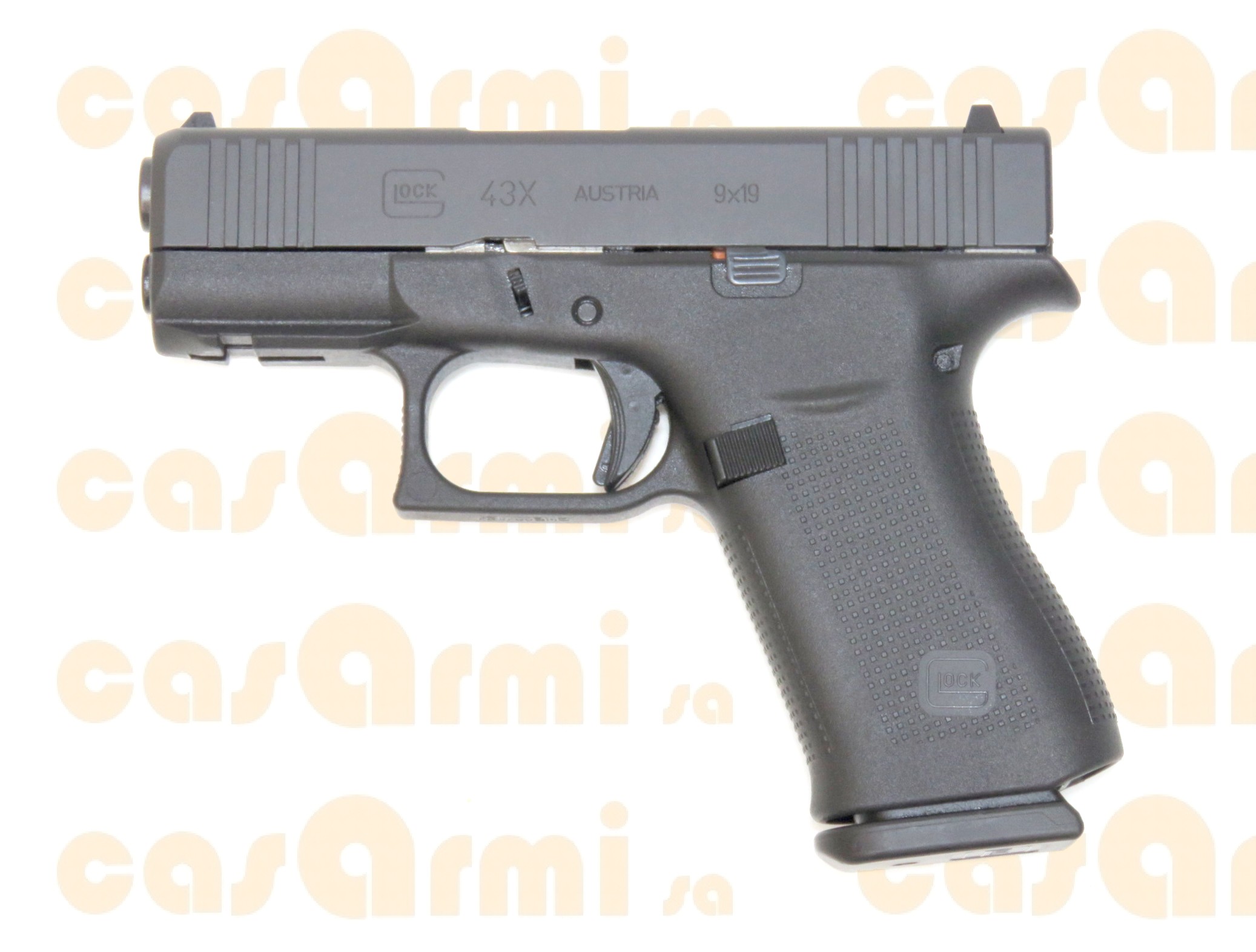 Glock mod. 43X, con valigetta originale, secondo caricatore 9 Para
